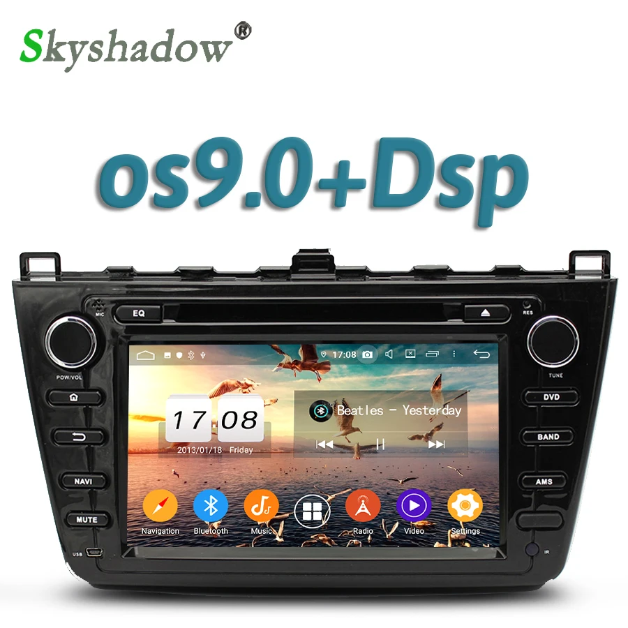 720P DSP IPS Android 10 4 Гб ОЗУ 8 ядер автомобильный DVD плеер GPS Google RDS радио wifi Bluetooth 5 0 для MAZDA