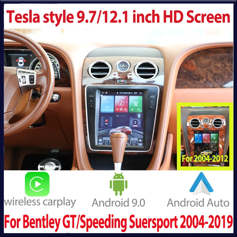 

Android Car Multimedia Player GPS Navi Radio For Bentley GT/Speeding Suersport 2014-19 with Caprlay android auto Video Head Unit