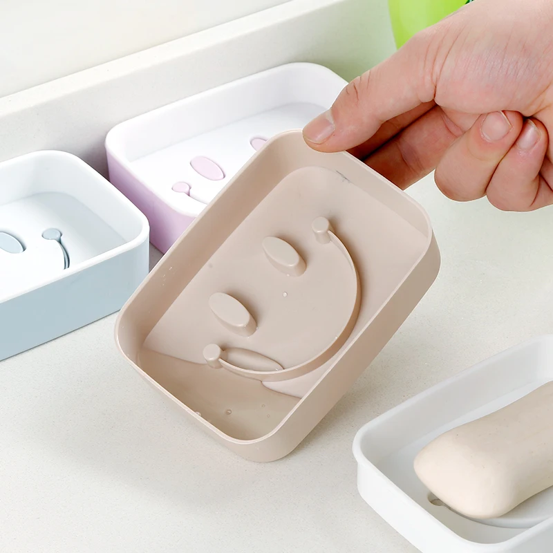 Пластик мыльница Аксессуары для ванной комнаты дренаж мыла коробка слива