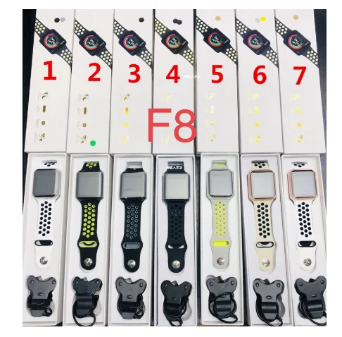 new F8 Smartwatch IP67 Waterproof Heart Rate Blood Pressure Women Men Sport Smart Watch S226 Smart Bracelet For Android IOS - Color: F8 Random color