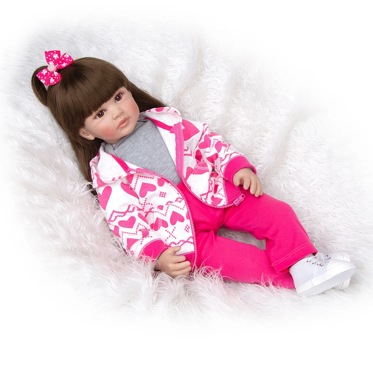 KEIUMI 60 см Новый дизайн куклы новорожденные младенцы тканевое тело Реалистичная