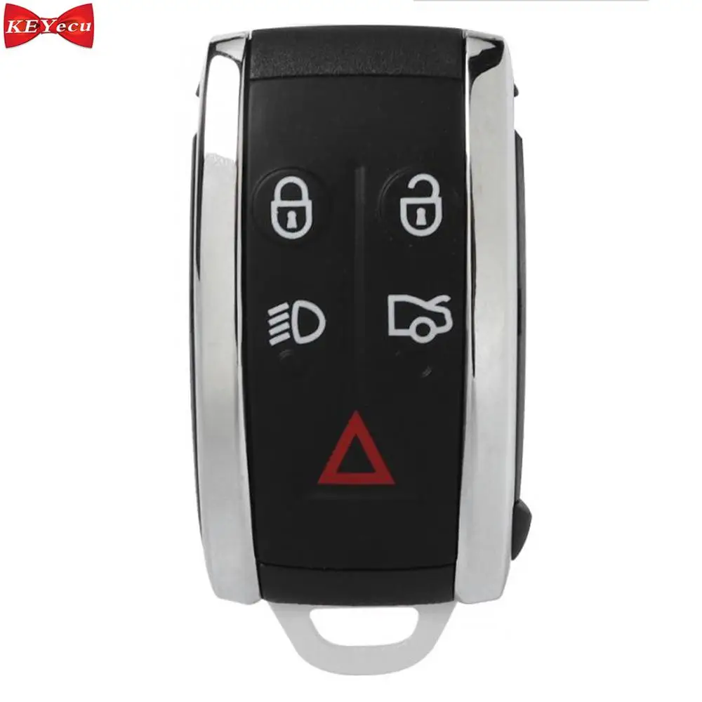 KEYECU для Jaguar XF XFR XK XKR 2009 2013 дистанционный смарт ключ брелок FCC ID: KR55WK49244 315 МГц/433 МГц 5