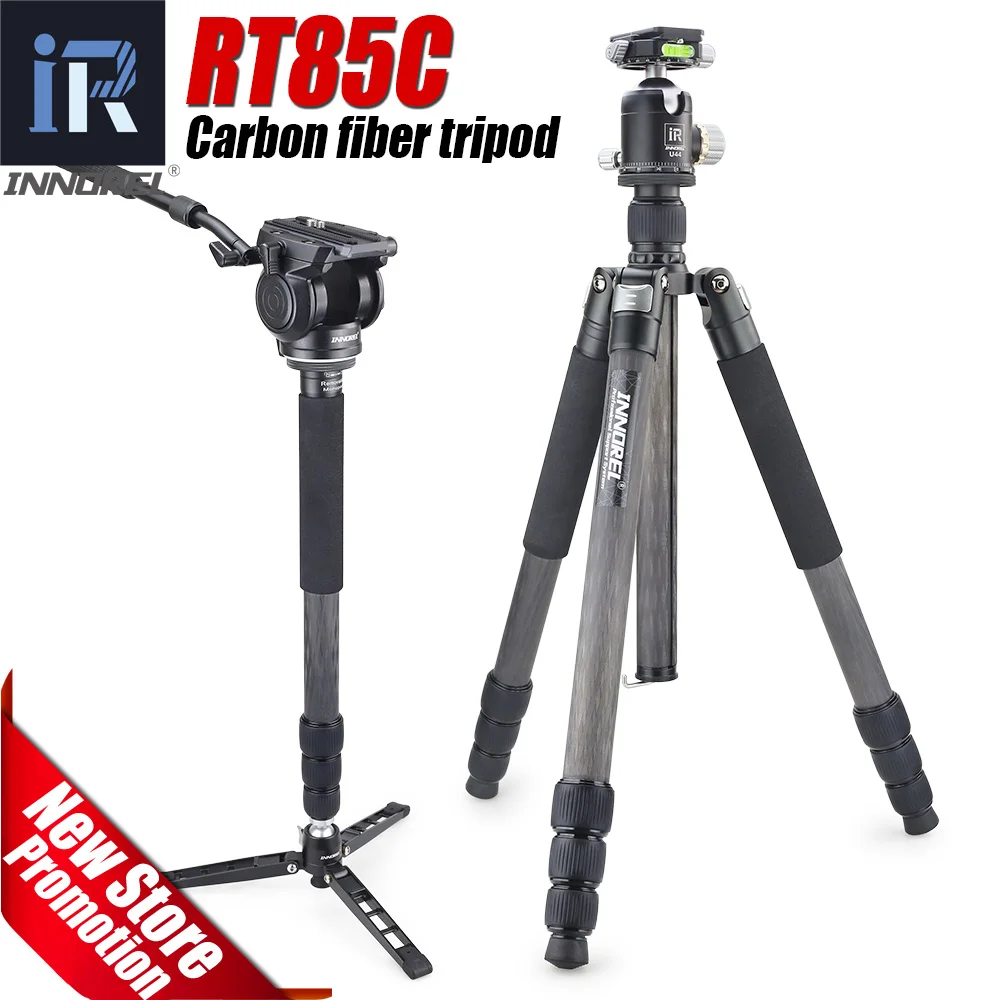 

Профессиональный 10-слойный штатив RT85C из углеродного волокна, двойная панорамная шаровая Головка для цифровых зеркальных камер Nikon Canon