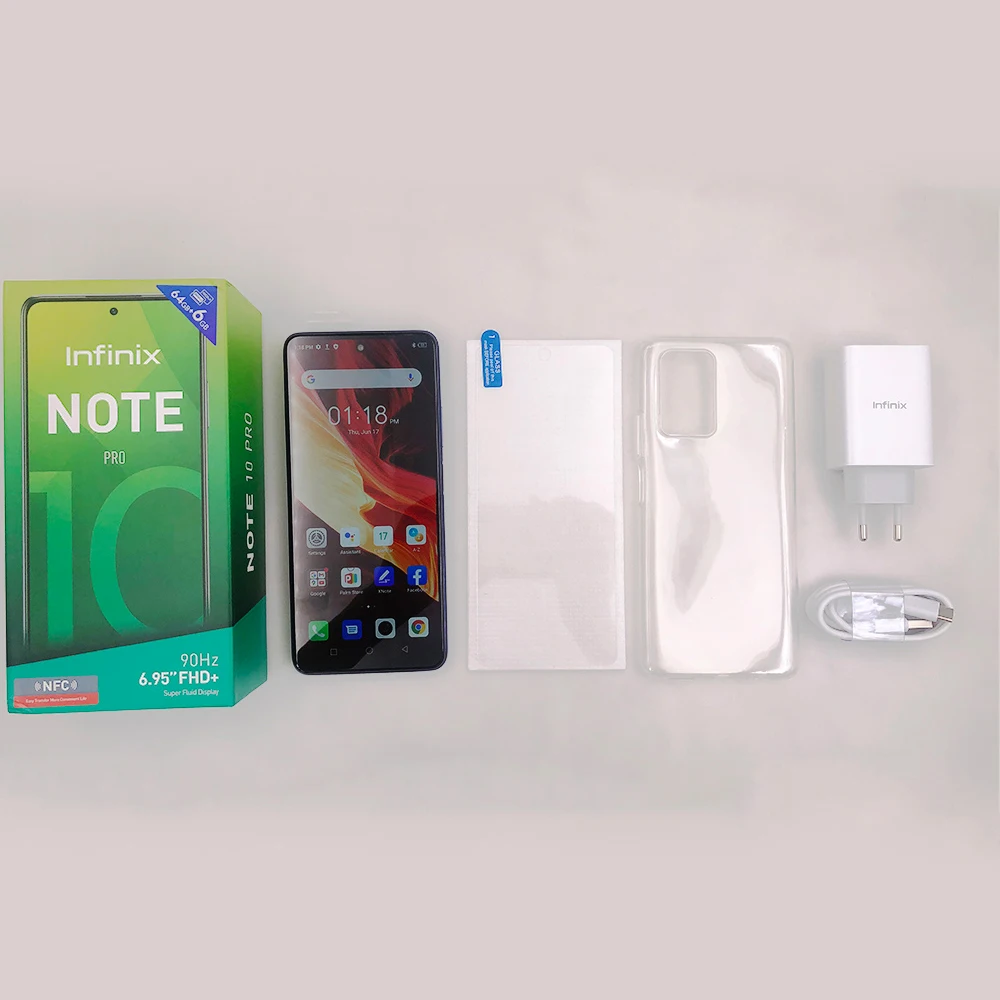 Глобальная версия Infinix Note 10 Pro Поддержка NFC 6 95 ''Дисплей смартфон Helio G95 64MP Камера