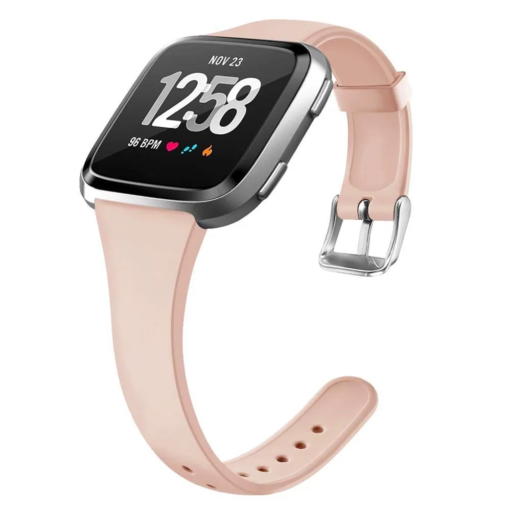 Ремешок Duszake для Fitbit Versa/Versa Lite тонкий силиконовый ремешок мужчин и
