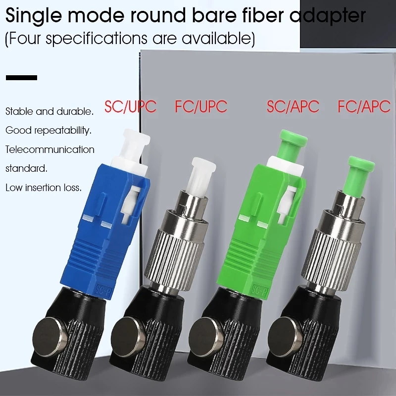 

Free Shipping SC/UPC Round Bare Optical Fiber Adapter PCL Clamp Lab Dedicated Coupler Temporary Splicing Tool