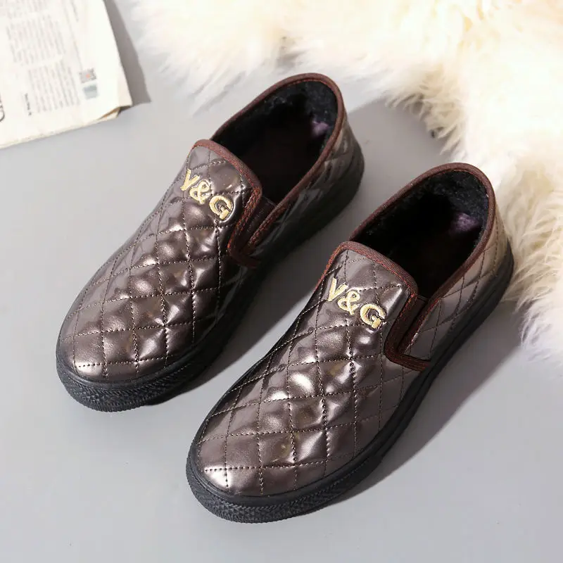 

Женские бархатные туфли на плоской подошве, теплые лоферы с плюшевой подкладкой, повседневная обувь на осень и зиму, 2022