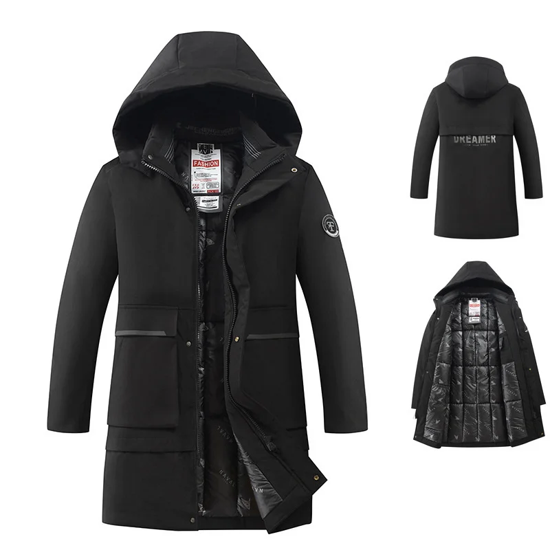 

Мужской пуховик с хлопковой подкладкой, Зимняя Теплая мужская парка, пальто для мужчин, куртка с хлопковой подкладкой, ветровка, пальто, Муж...