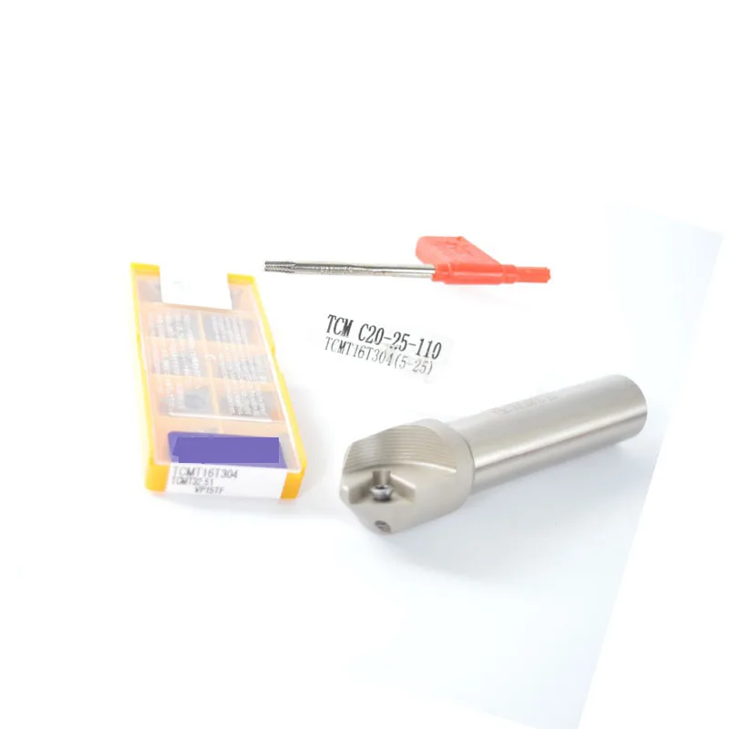 Держатель инструмента для снятия фаски 45 градусов 5 мм-25 мм TCM C20-25-110 + 10 шт. TCMT16T304 |