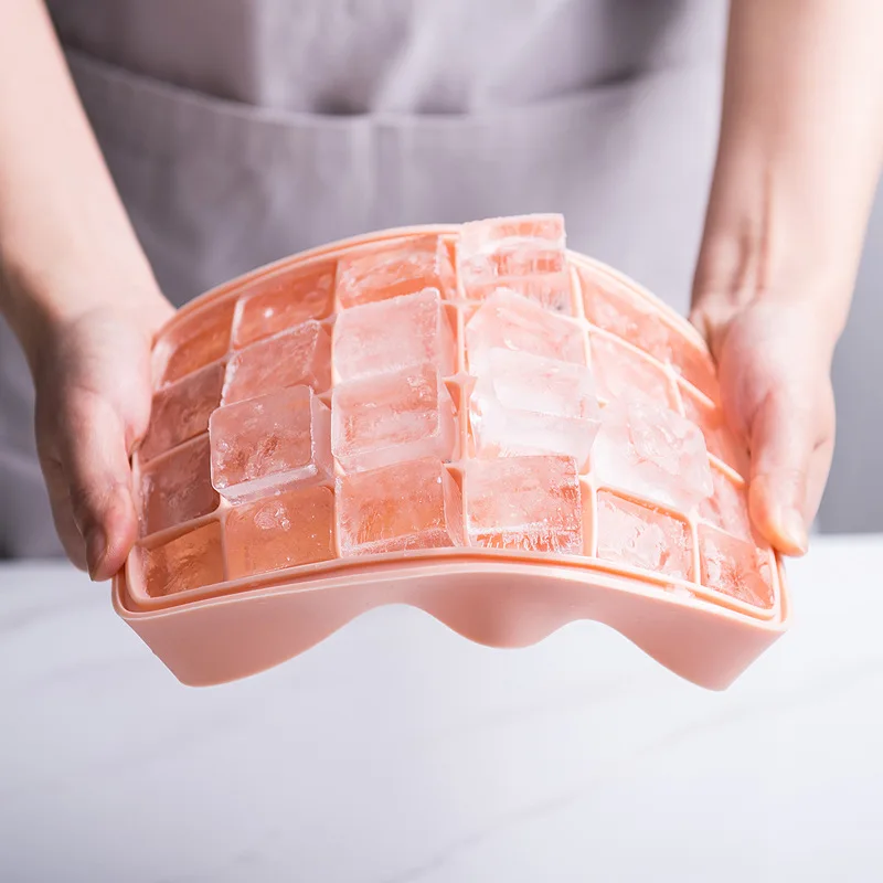 Силиконовая форма для льда 24 полости DIY подносы кубика силикона с крышками лед
