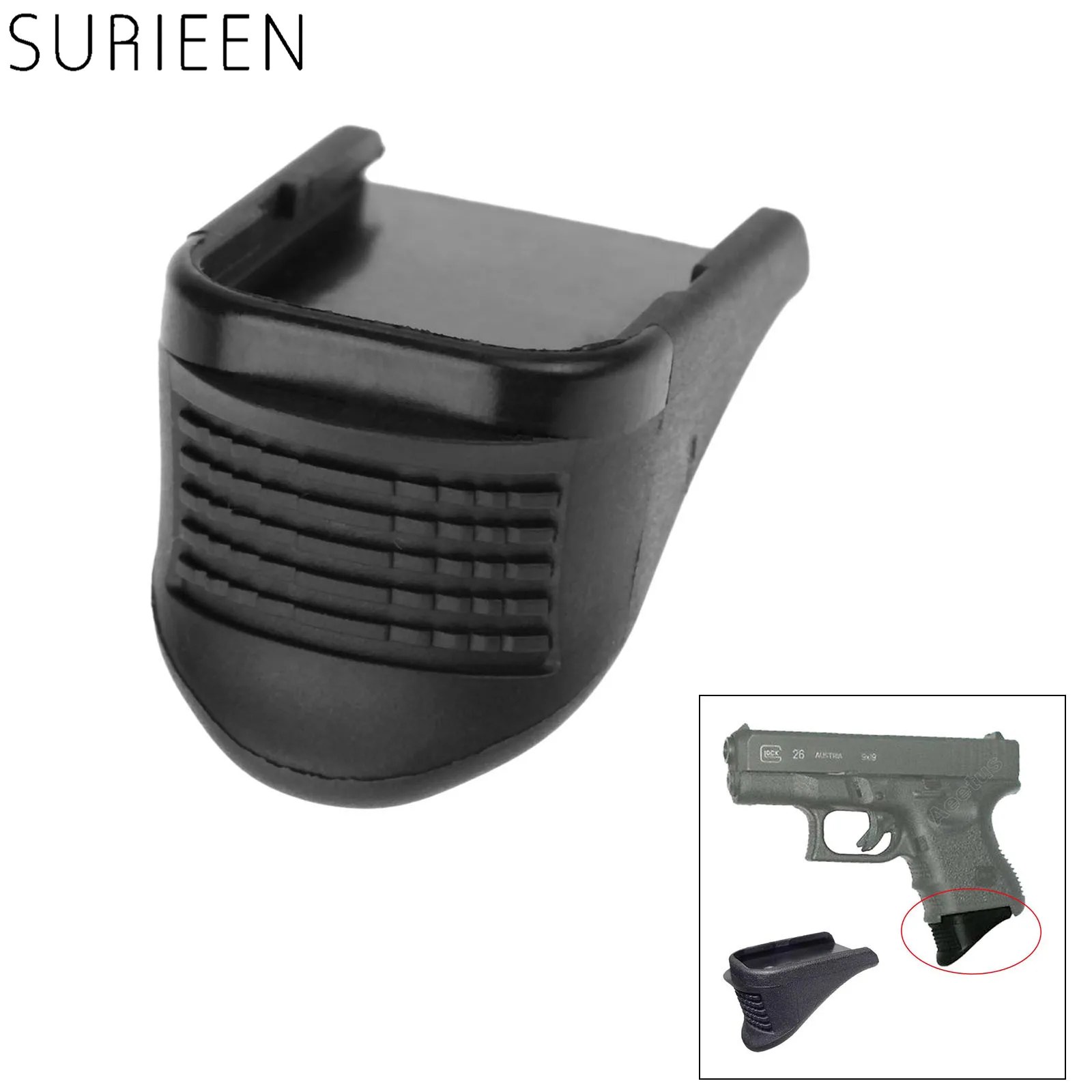 SURIEEN ударопрочного полимера сцепление пистолет расширение захваты для Glock модель