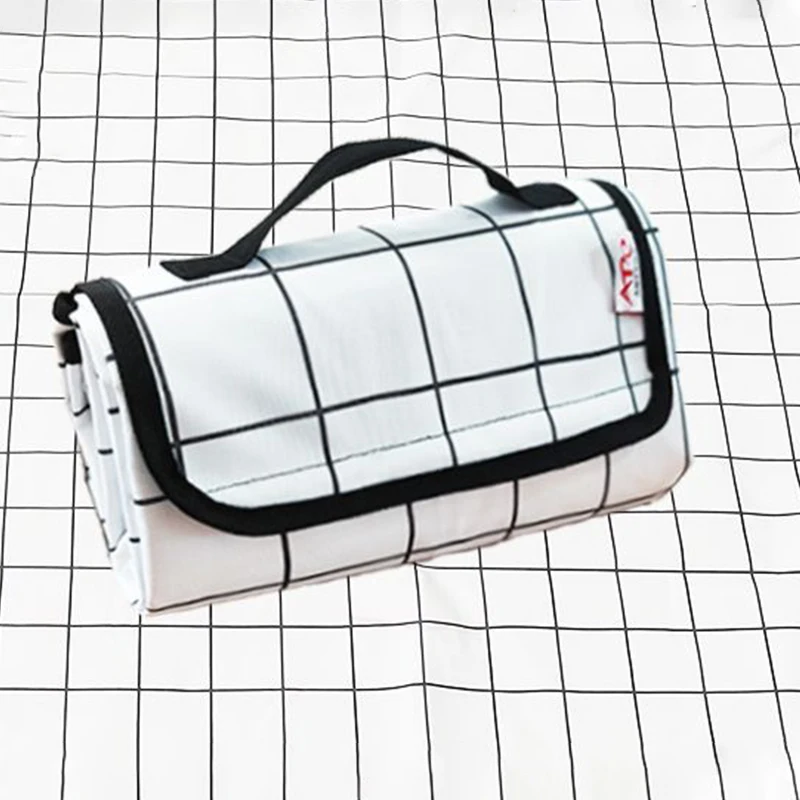 

New 145x 200cm waterproof folding outdoor camping mat widened picnic mat lattice beach blanket baby multiplayer