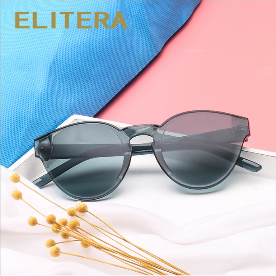Полупрозрачные Овальные Солнцезащитные очки ELITERA классические брендовые