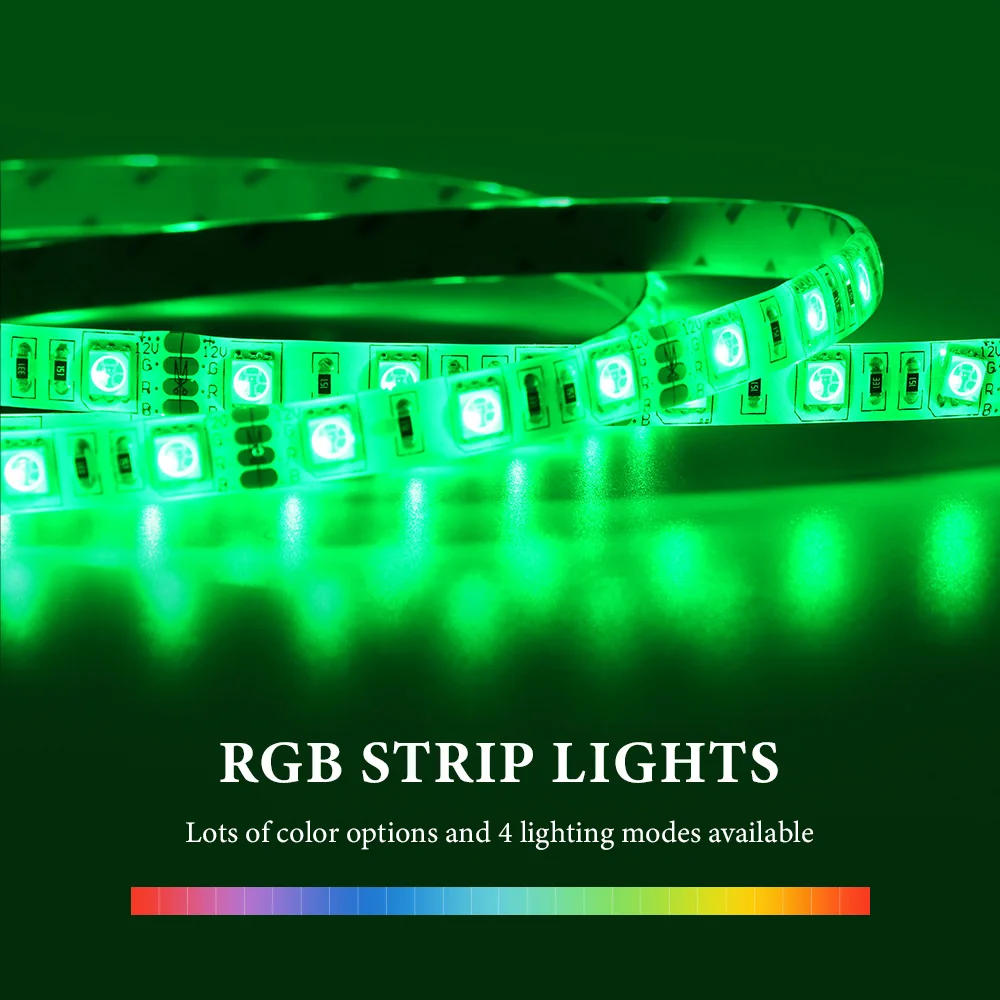 12 В Светодиодная лента RGB 5050 для светодиодное украшение с bluetooth-контроллером и 24Key