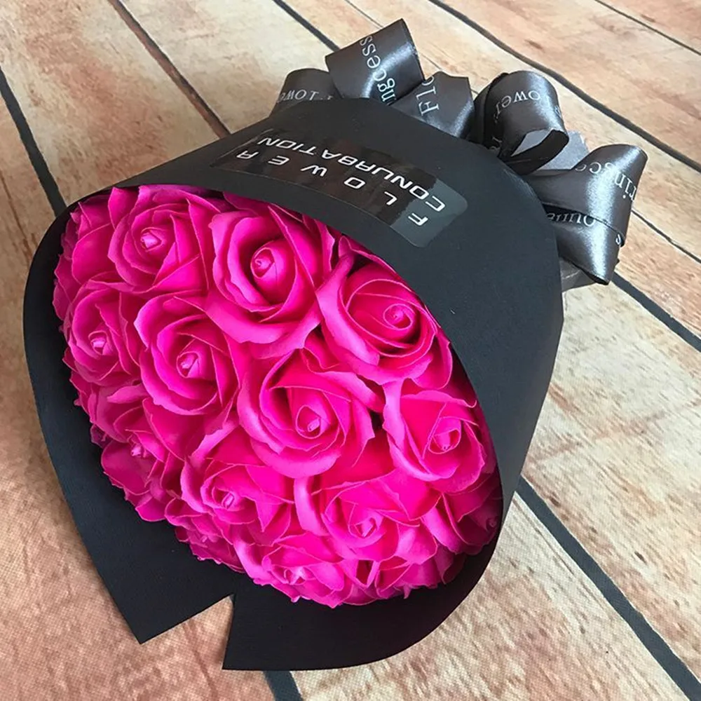 20 шт. мыльные цветы Роза ручной работы Корейская посылка букет цветов подарки на