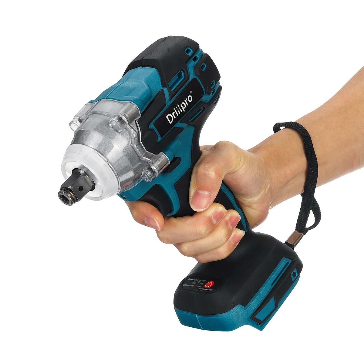 Drillpro 1/2 Inch Brushless Cordless Electric Impact Wrench, Rechargeable Power Tool Compatible with Makita 18V Battery image 4