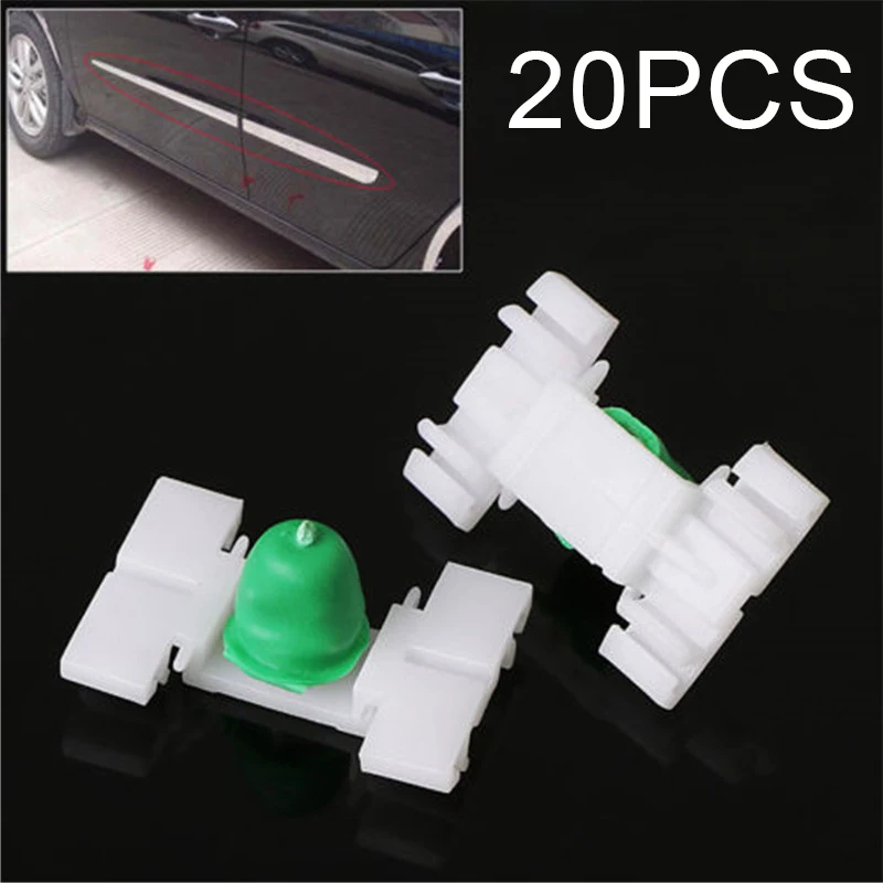 20 штук крепежей дверей для автомобиля с боковыми молдингами и резиновыми чехлами для двигателя E36 новые для E46 323 325 328 330, формирующие брызговик.