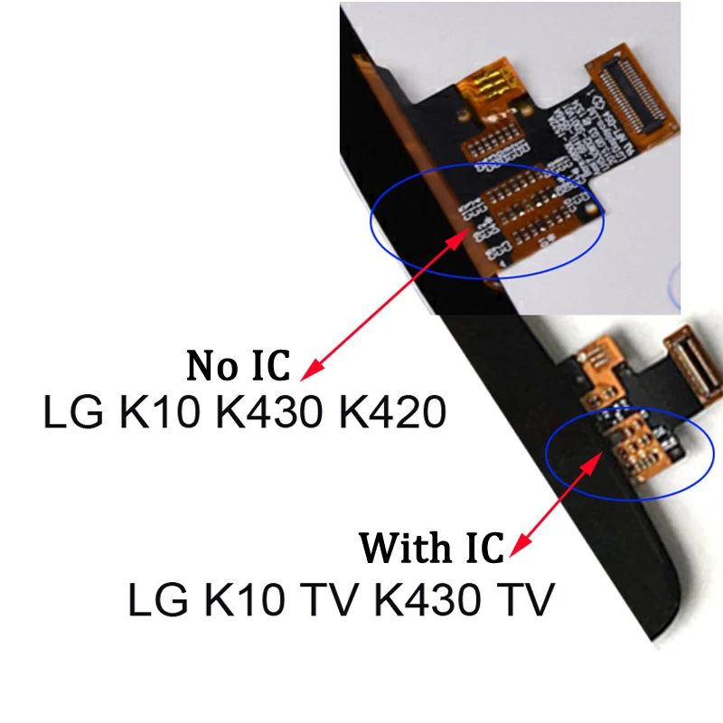 100% Оригинальный 5 3 ''для LG K10 LTE K420N K430 K430DS ЖК дисплей с фоторамкой Бесплатная