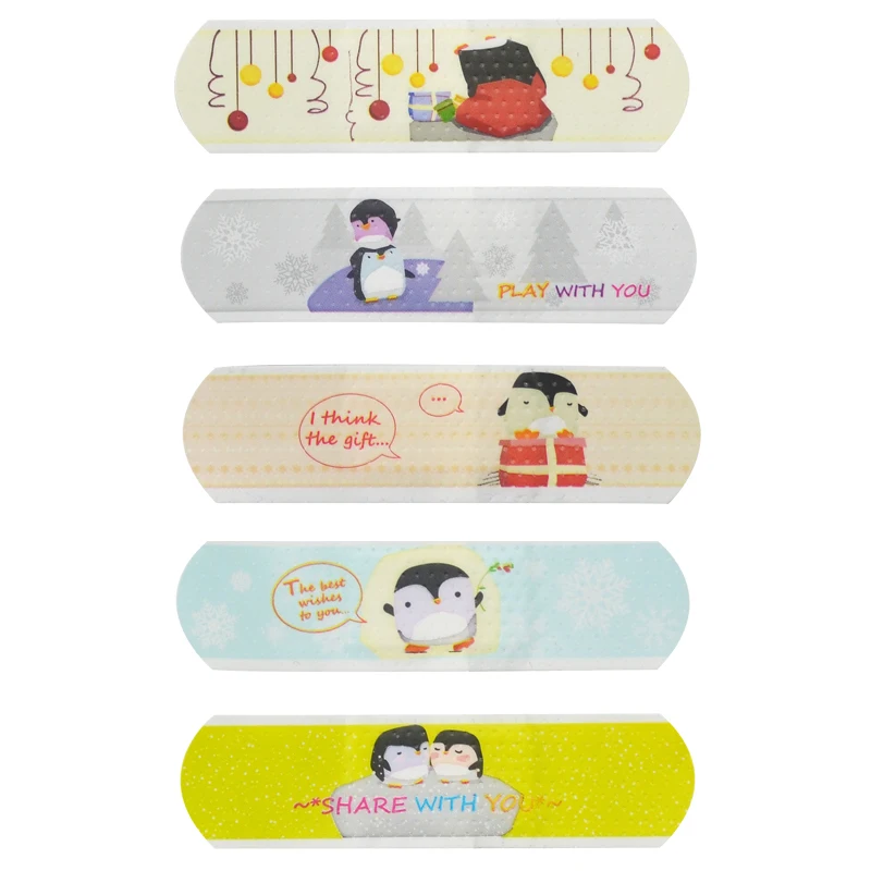 

100PCs Waterproof Breathable Cute Cartoon Band Aid Hemostasis Adhesive Bandages First Aid Emergency Kit For Kids Children