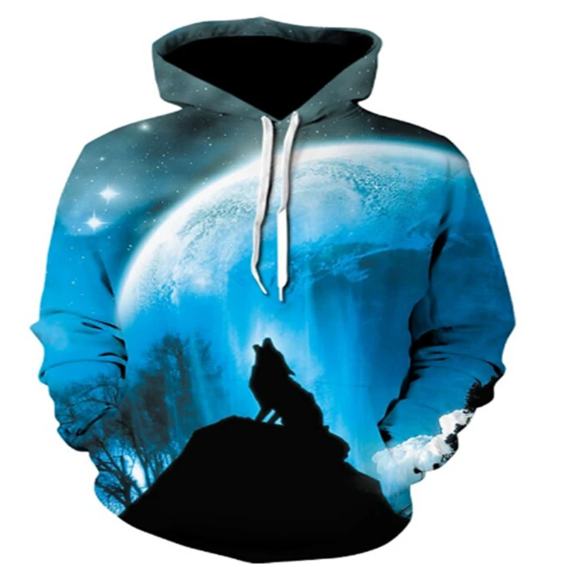 

Men's 3D Printing Skull Head Hip Hop Harajuku Street Hoodie High Quality Comfortable Pullover Casual Men's Hoodie