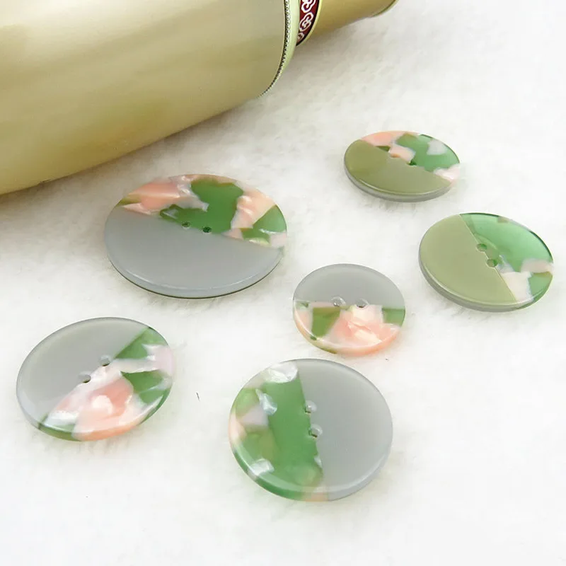 Модные пуговицы для шитья уксусной кислоты полимерные нестандартные/круглые