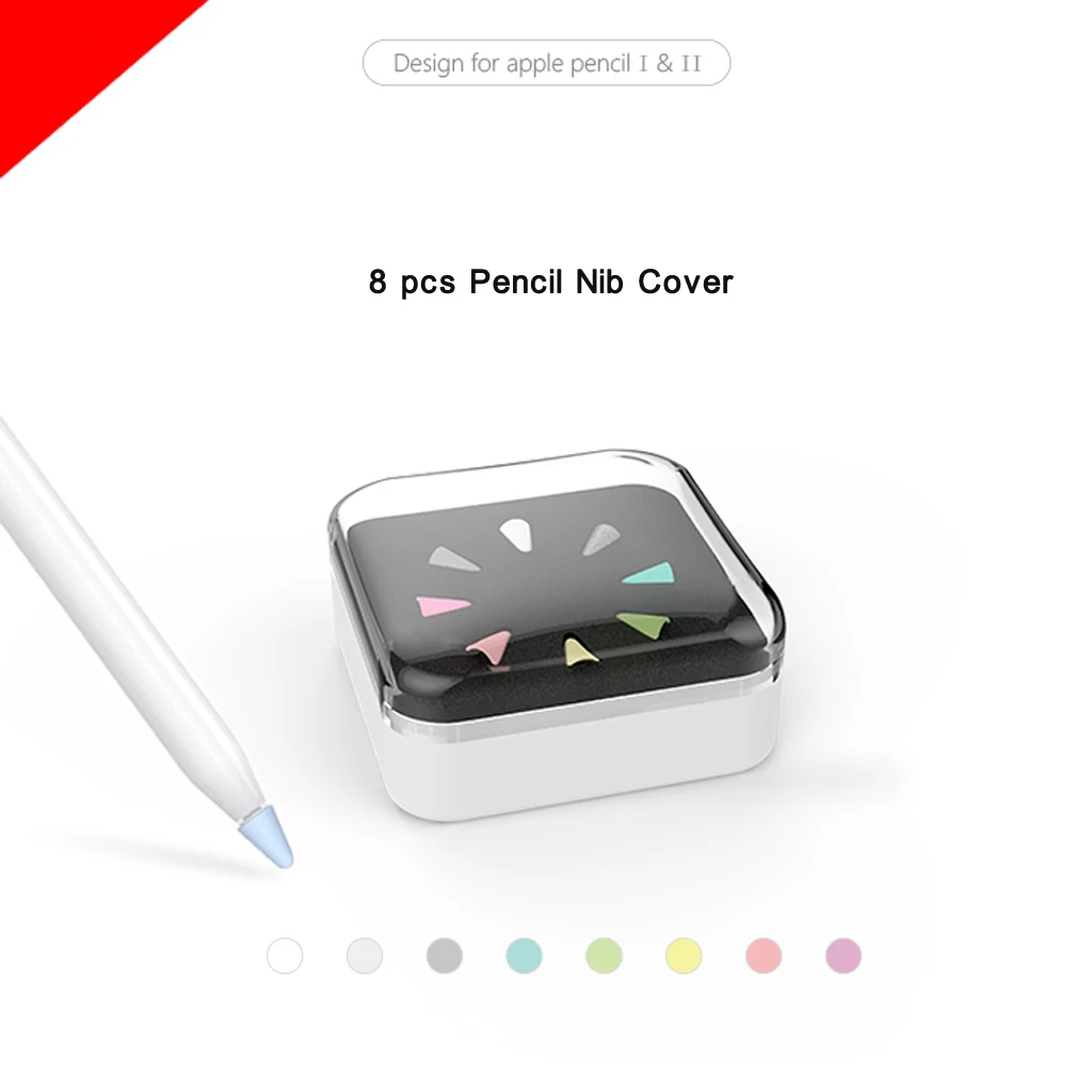 8 шт. Силиконовые Запасные защитные наконечники для Apple ipad Pencil 1st 2nd Stylus |