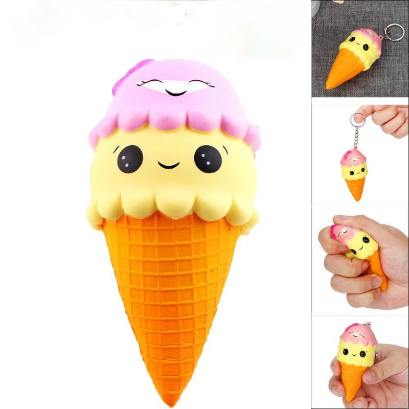 

Bottle Cake Squeeze Soft Slow Rising Cell Phone Key Chain Strap Pendant Roll PU Cute Antistress Toys