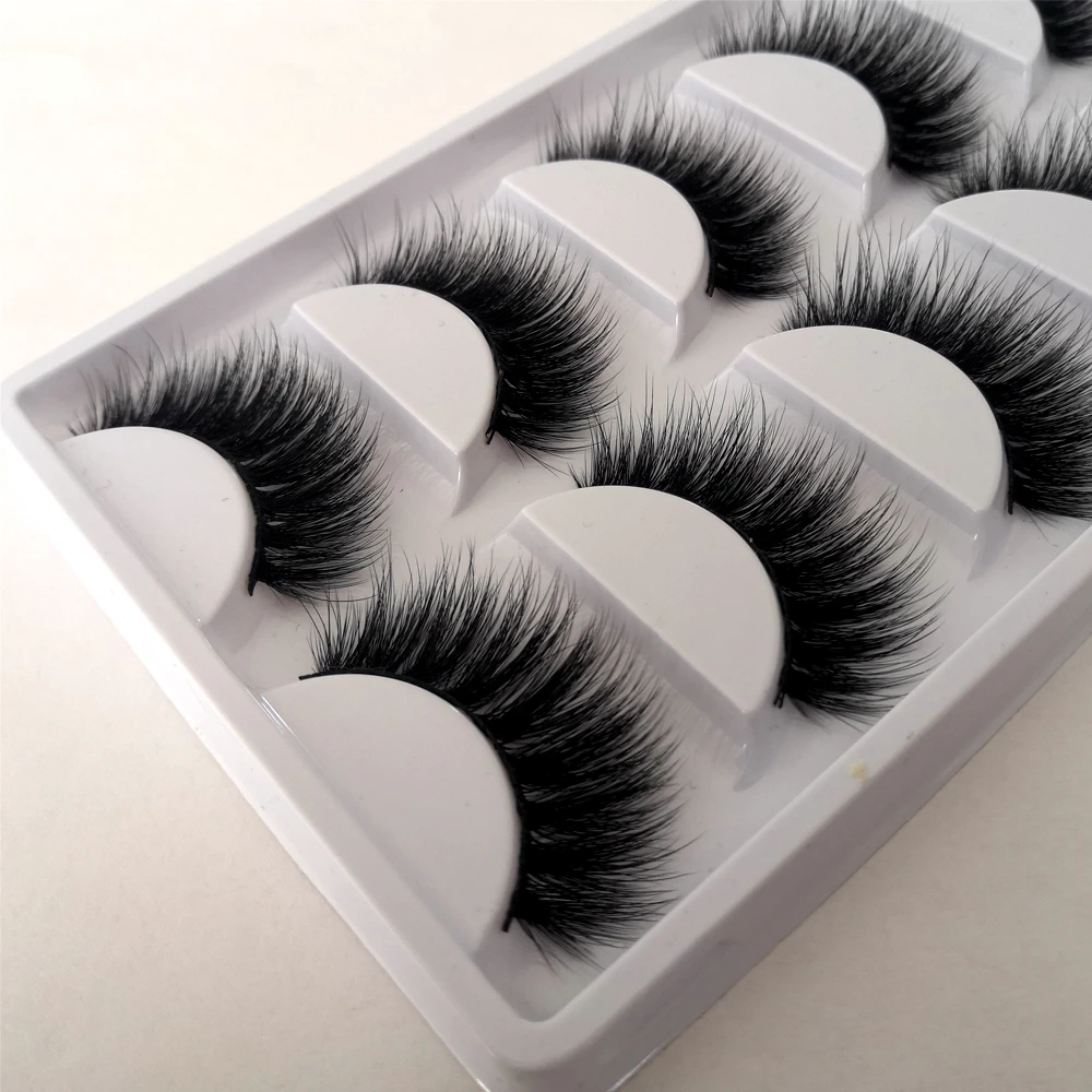 3D False mink eyelashes Long Thick Natural Individual Fake Eyelashes Extension Glue For Professional Set | Красота и здоровье