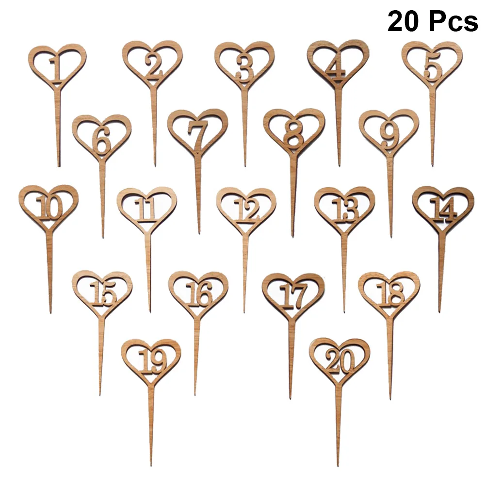 Настольные подставки под номера Свадебные Украшение стола Место карты в форме