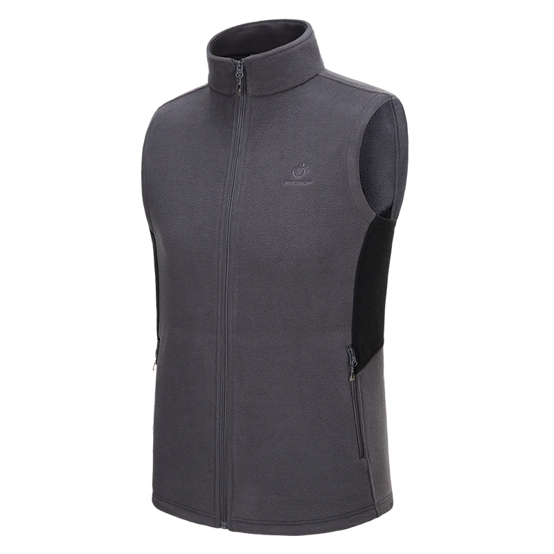 Men Gray TECTOP, женская и Мужская Флисовая жилетка, куртка-безрукавка для спорта на открытом воздухе, Термальный жилет для альпинизма, кемпинга, лыжного спорта, треккинга, Мужское пальто VA678 - Цвет: Men Gray