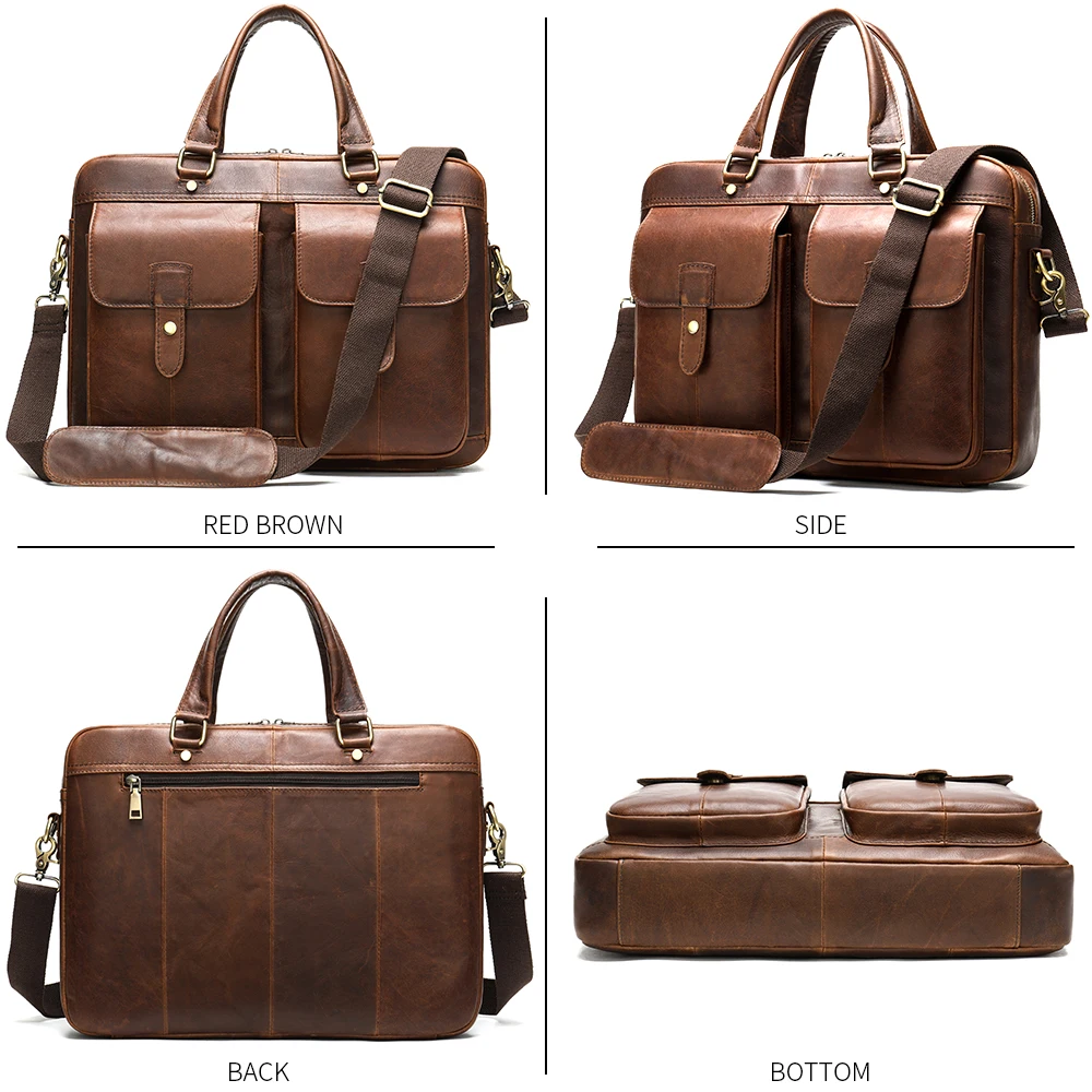 WESTAL Сумка для документов мужчин t a4 Мужская кожаная сумка 15 6 ноутбука