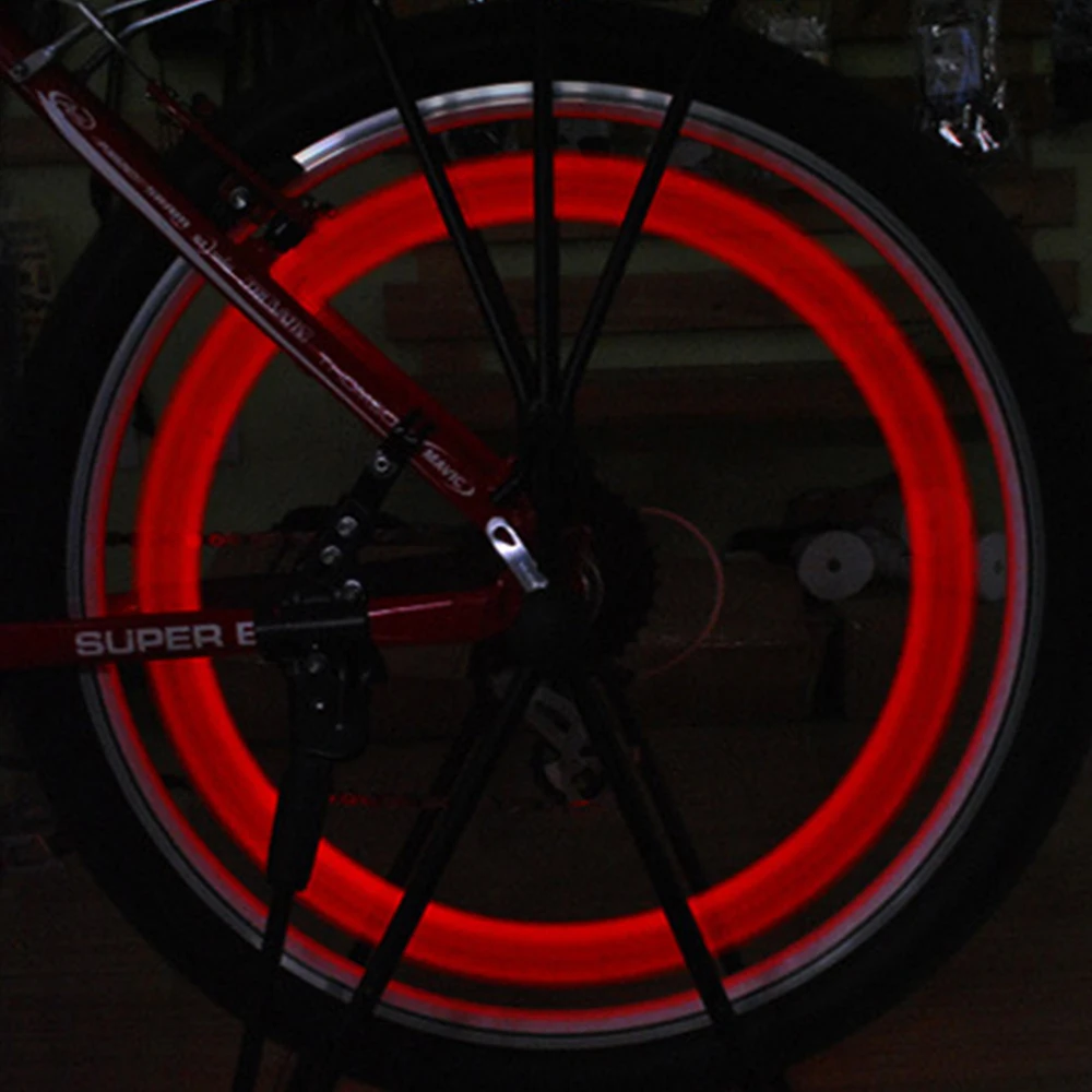 Водонепроницаемый светодиодный фсветильник для велосипедных колес легкая в