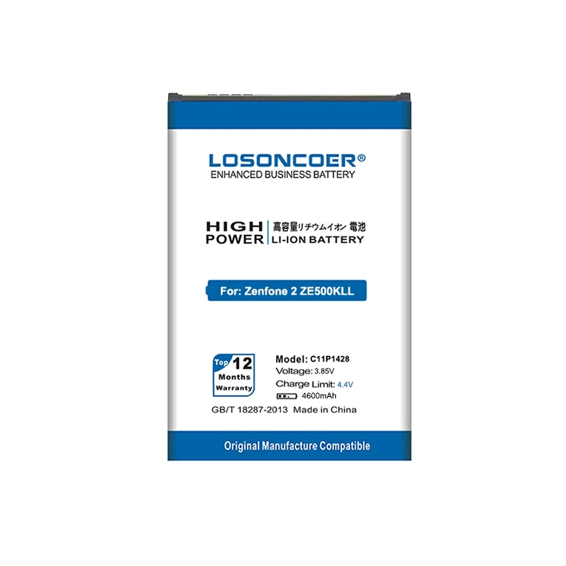 Аккумулятор LOSONCOER 4600 мАч C11P1428 для Asus Zenfone 2 ZenFone2 Laser 5 дюймов ZE500KL ZE500KG Z00ED