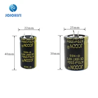 4pcs 470uf 250v 22x40mm 25x30mm jccon pitch 10mm 105 %e2%84%83 250v470uf black gold horn capacitors switching power adapter capacitor