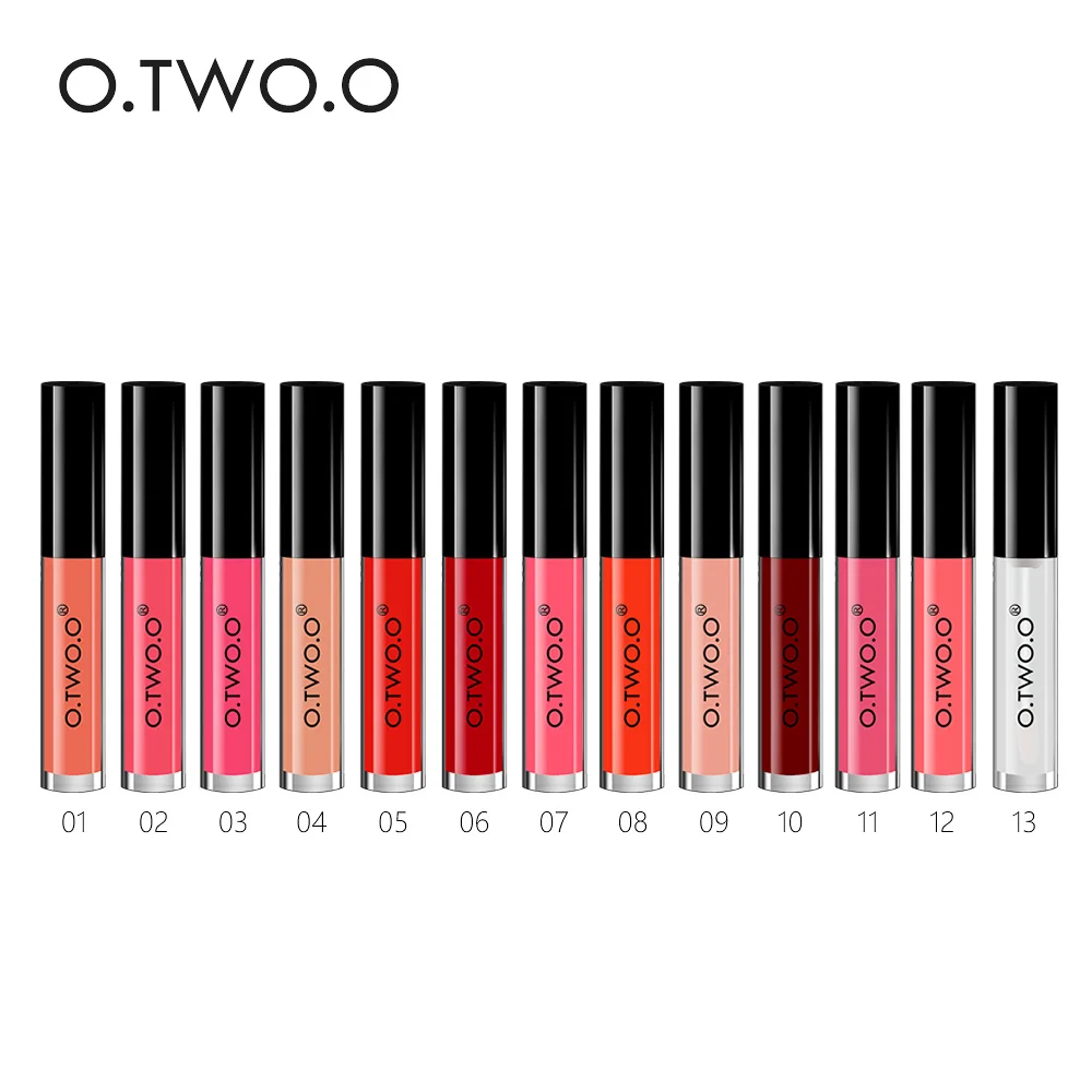 O.TWO.O макияж блеск для губ бархатные комплекты малышей с Водонепроницаемый