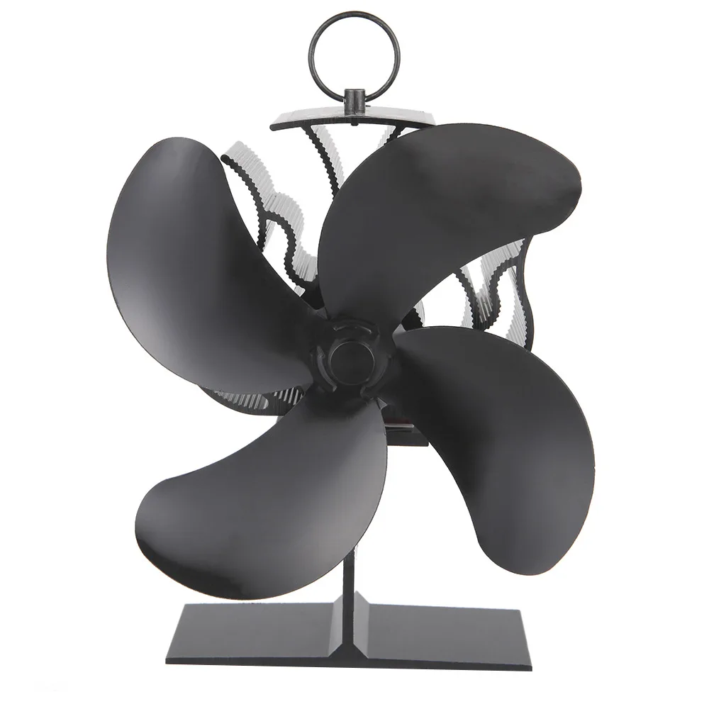 

Fireplace Fan 4 Blade Heat Powered Stove Fan Log Wood Burner Eco Friendly Quiet chimenea Fan Home Heat Distribut