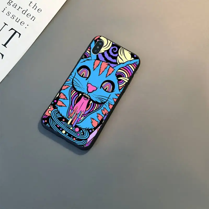 Colourful Psychedelic Trippy Art Phone Case z for iphone 13 11 8 7 6S 7 plus 8 plus X XS MAX 5 5S XR 12 11 Pro max se 2020 Case