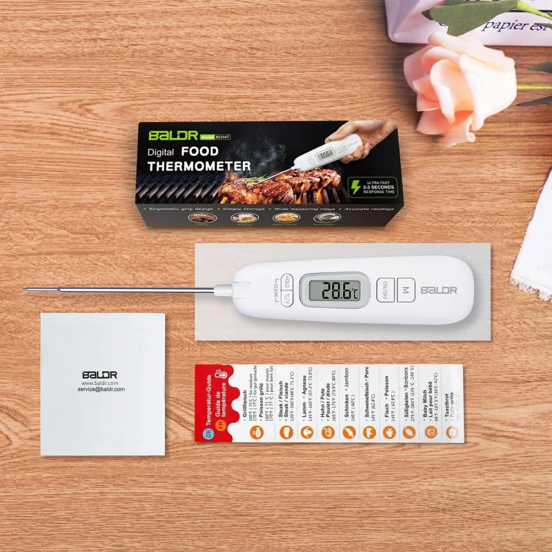 

100% Brand New Home Product Instant Read Meat Thermometer Precise WaterProof Digital Food Thermometer With Backlight, Magnet