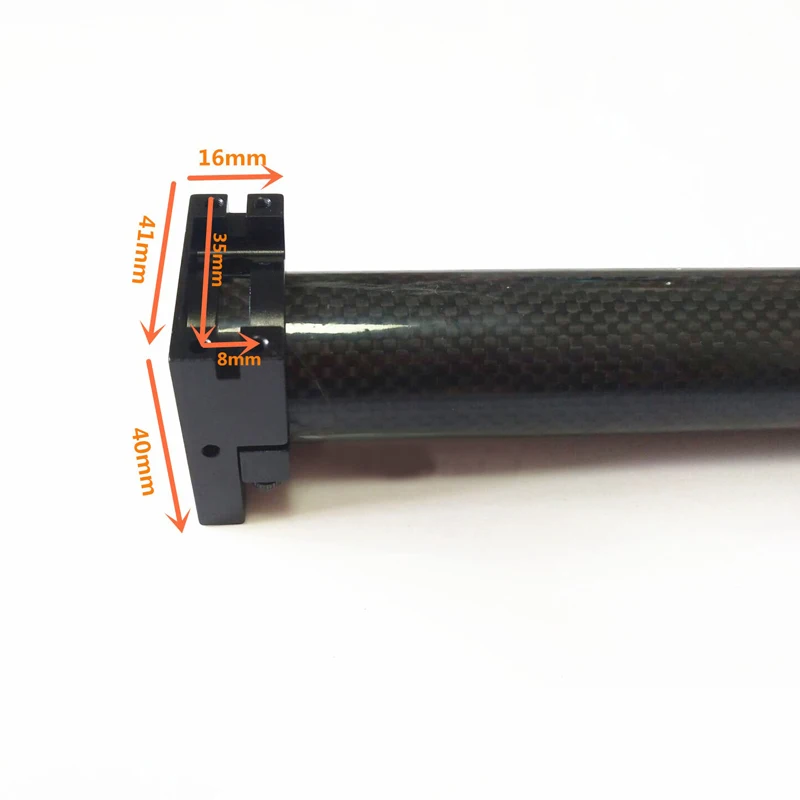 

4PCS Carbon Fiber Drone Arm Tube Fixed Seat Holder 30mm Pipe Clip Fixture Clamp Connector for RC Agriculture UAV Rack Accessory