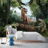 custom any size mural wallpaper 3d stereo dinosaur forest wall painting childrens bedroom creative home improvement photo mural