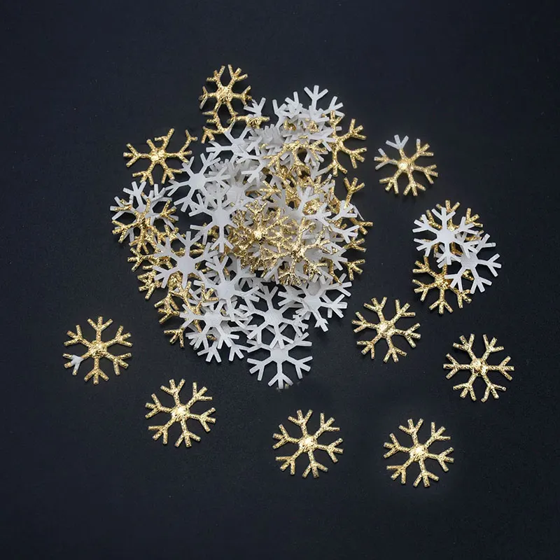 100 шт./лот, рождественские снежинки, нетканый материал, конфетти, искусственный цветы, украшение стола, сделай сам, подарок ручной работы, принадлежности - Цвет: 8