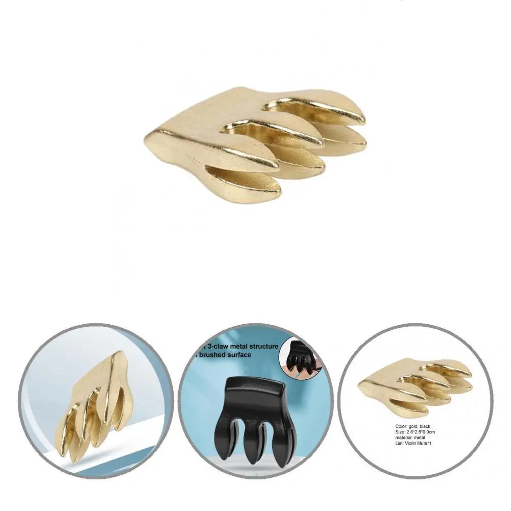 

Sturdy Claw Shape Portable Violin Mute Silencer Violin Mute Practice Stringed Parts for Show Violin Mute Tool