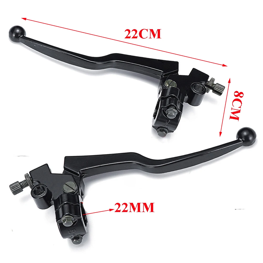 Motorcycle Brake Clutch Levers Pair Black For Honda CG 125 Aluminum Alloy Motorbike &amp Lever Cable Front |