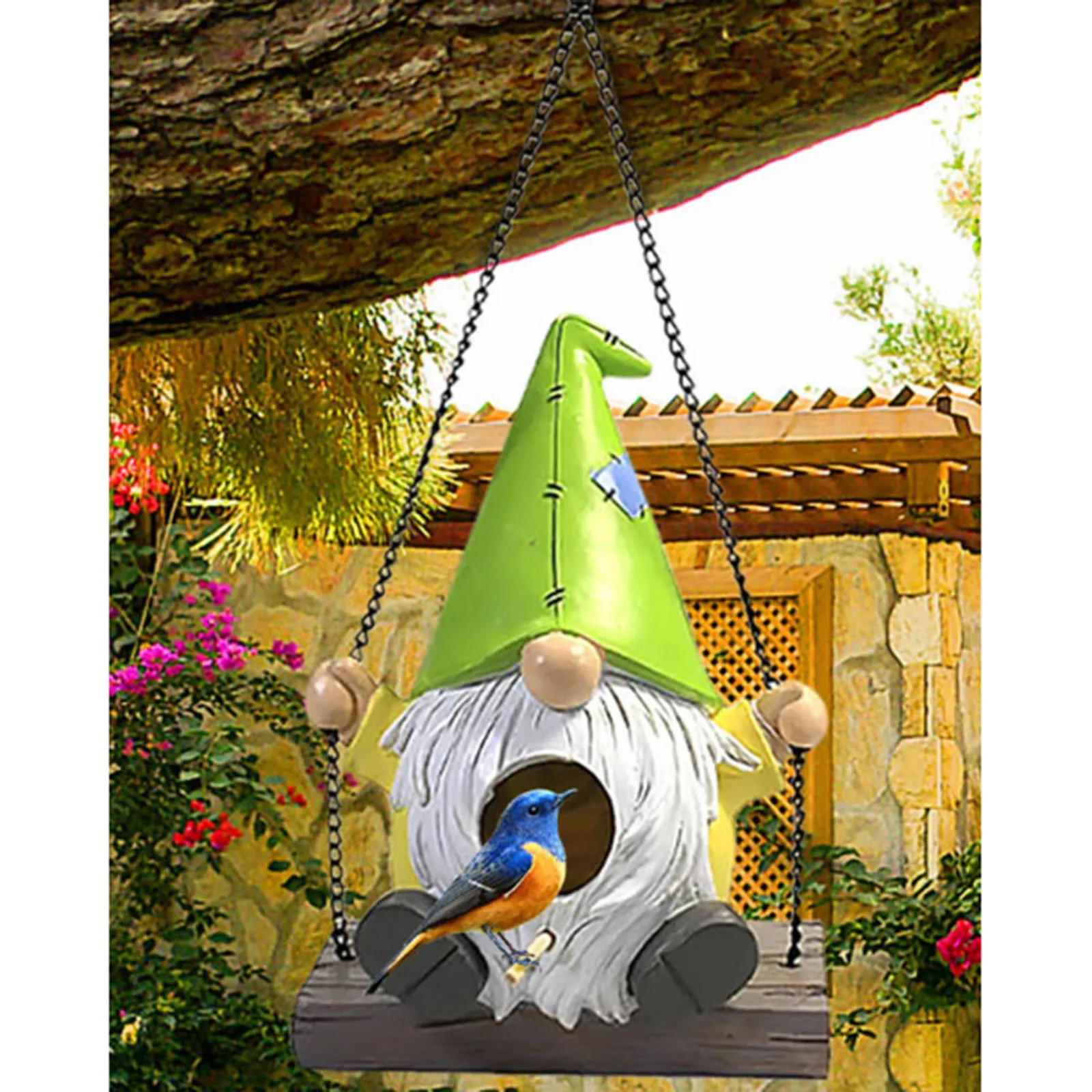 Подвеска качели Goblin в виде птичьего гнезда украшение из смолы карликовый Колибри