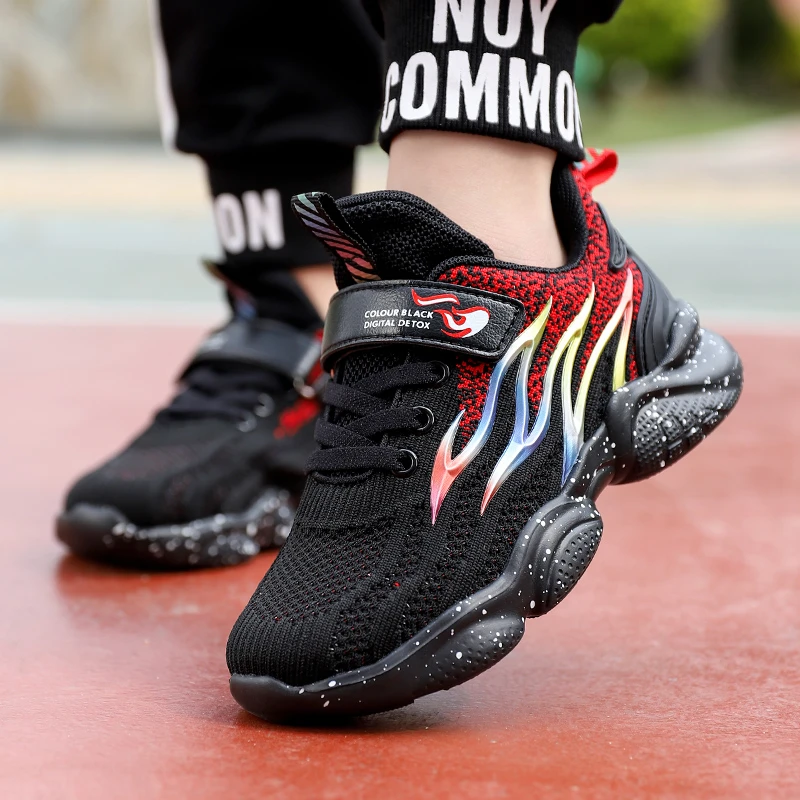 Детские кроссовки для бега Спортивная обувь мальчиков Дышащие сетчатые