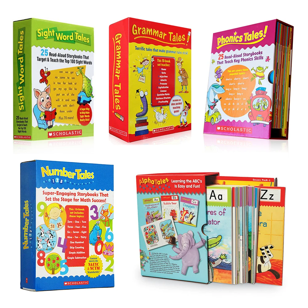 Номер обучения сказки 16 книг/комплект английские книги для детей книга по