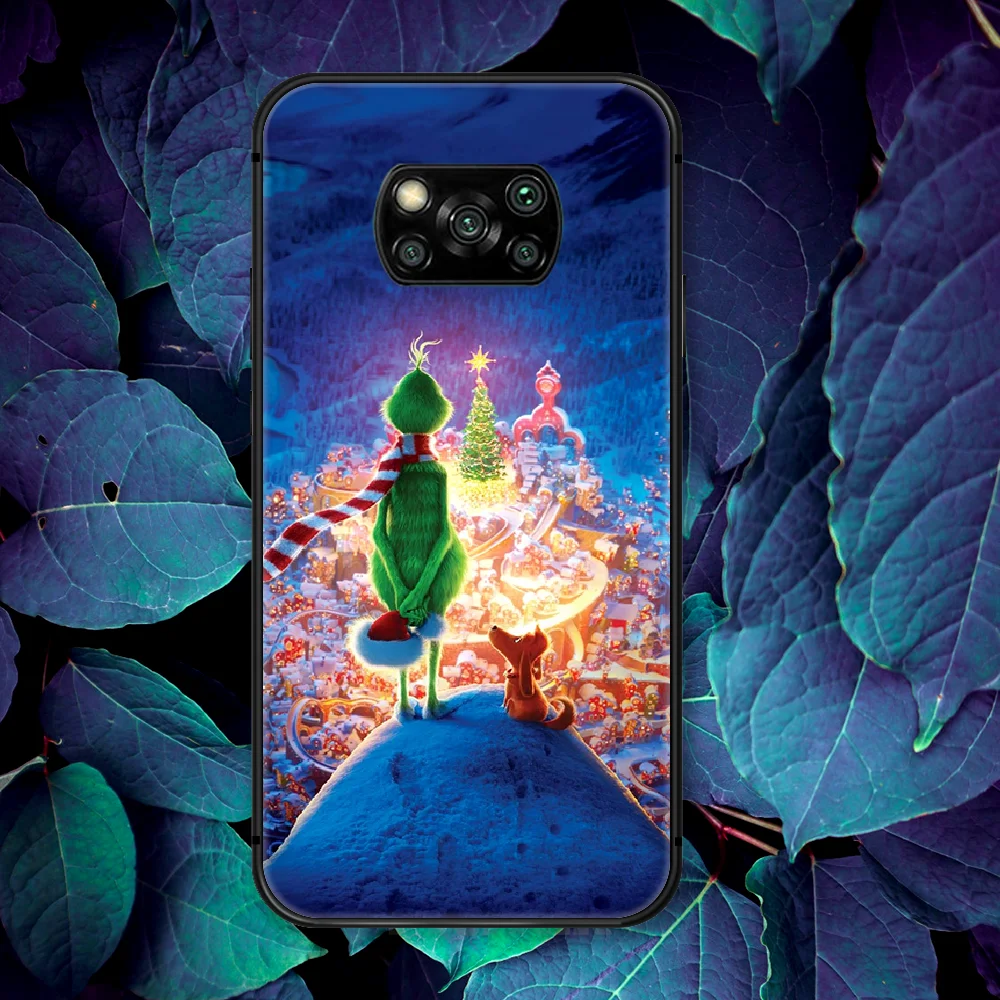 

Grinch Stole Christmas Cute Cartoon Phone Case For Xiaomi Mi Note 10 A3 9 MAX 3 A2 8 9 Lite Pro Ultra black Waterproof Silicone