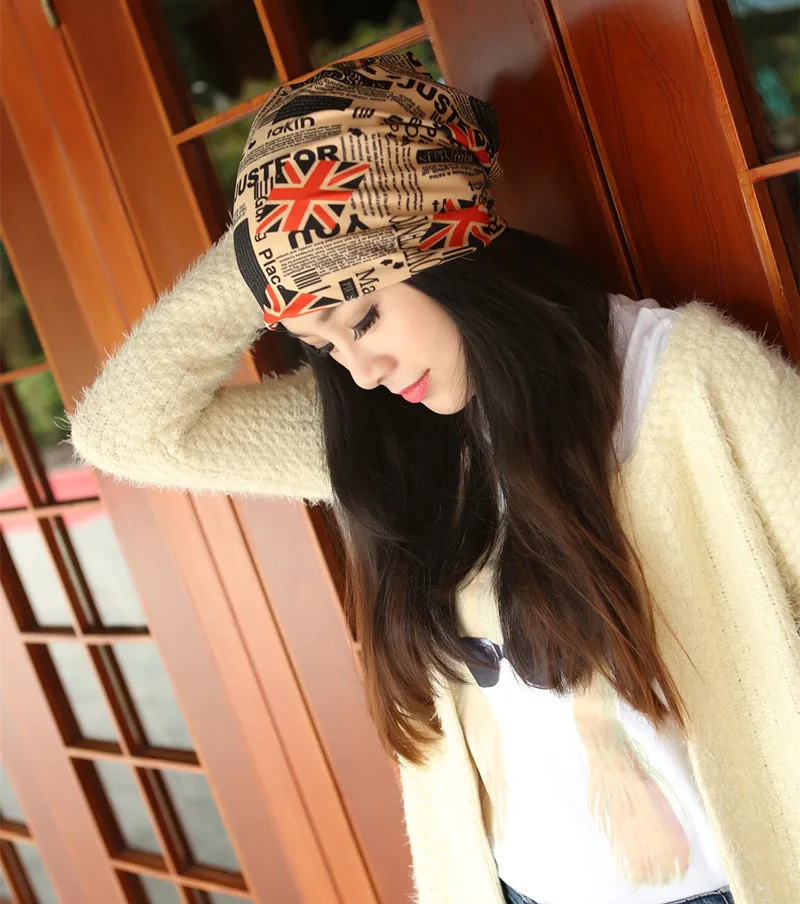 Модная шапка мужская и женская шапка-тюрбан с флагом шапки капюшоном в Корейском