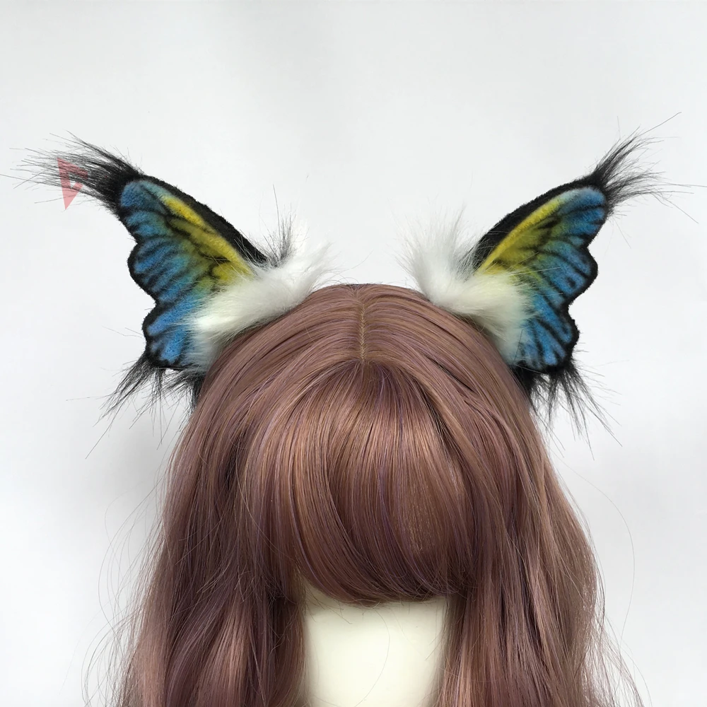 Новый оригинальный дизайн обруч для волос с принтом бабочки головная повязка