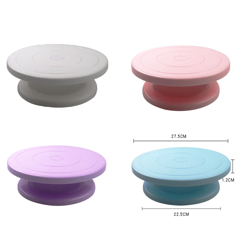 

Cake Turntable Rotating Anti-Skid Round Cake Stand Cake Decorating Rotary Tools Table Kitchen DIY Pan Baking Tools